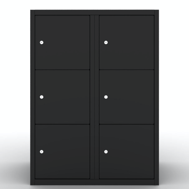 Lockerkast Darkline 6 vakken 2.6