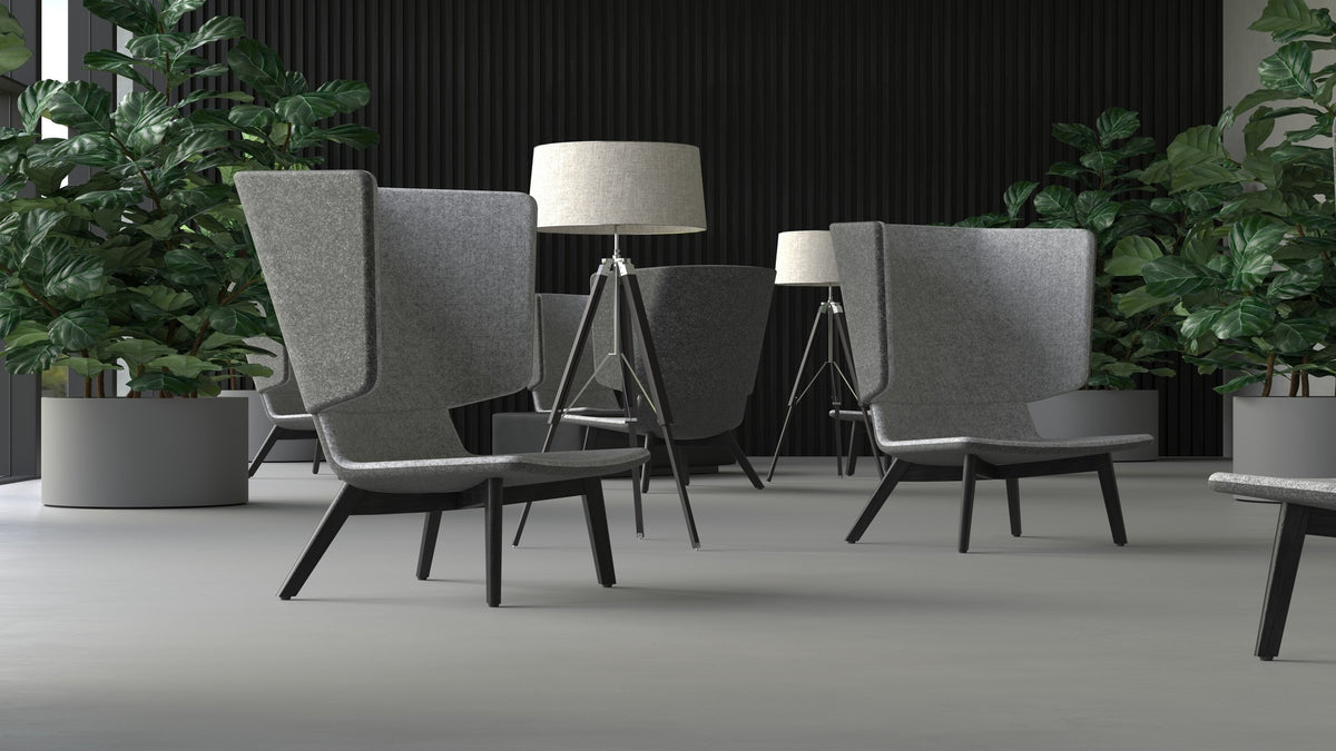 Twist&Sit lounge stoel hoge rug open