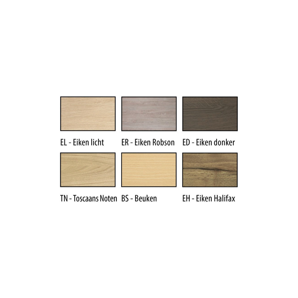 Akoestische werkplek U-opstelling hoog koppelpaneel