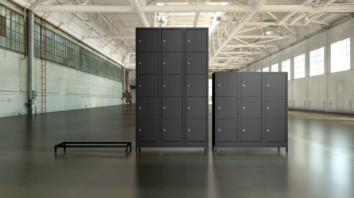 Lockerkast Darkline 3 vakken 1.3