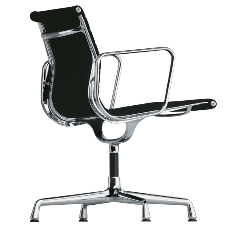 Vitra EA 107 Aluminium Chair Hopsak zwart Refurbished