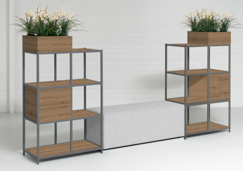 Vakkenkast Modu totaalopstelling 142x280cm