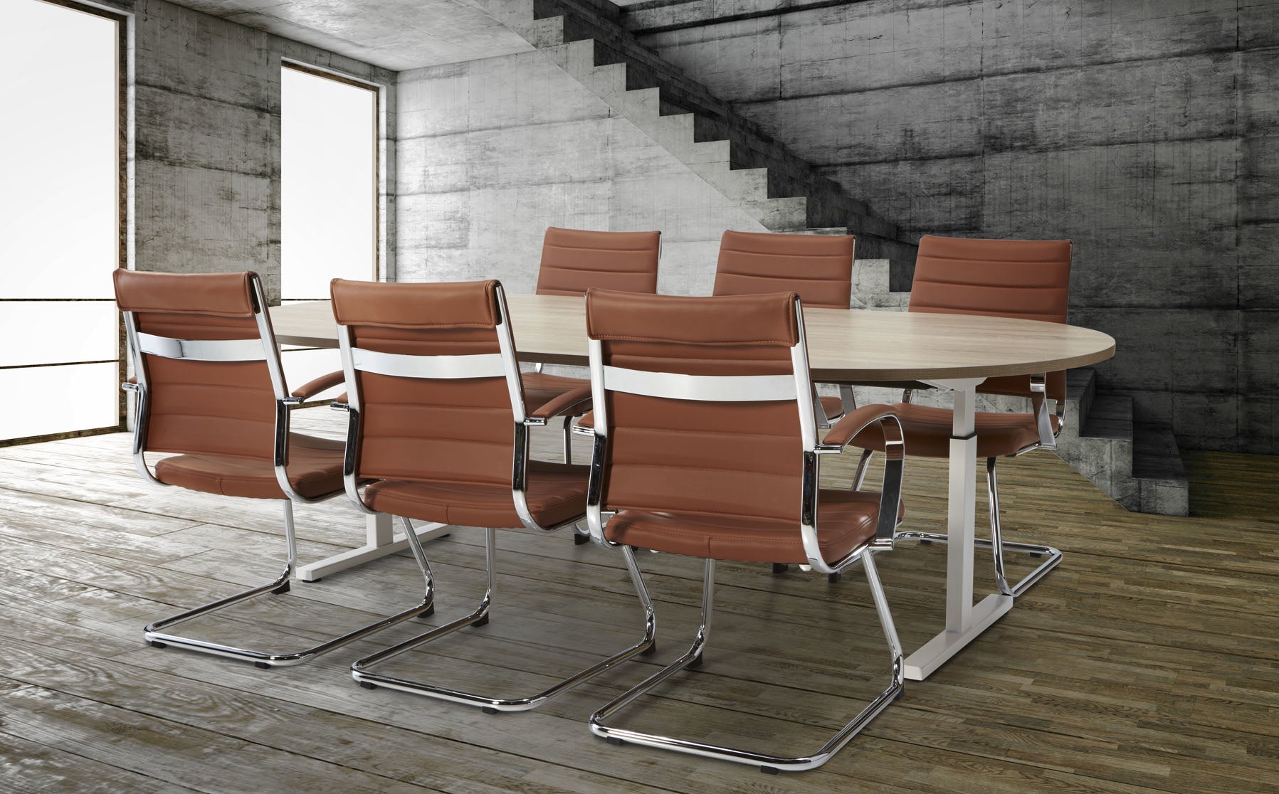 Vergadertafel Emmen 240x120cm ovaal