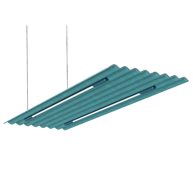 Mute flow zwevend met verlichting