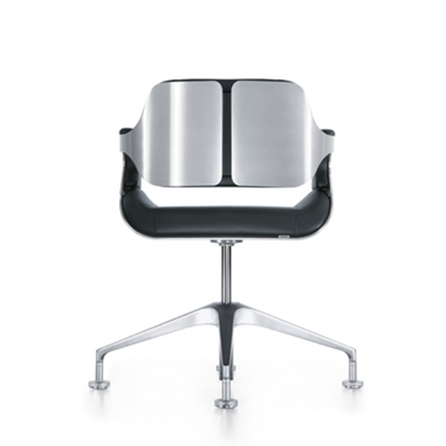 Silver conferentiestoel lage rug