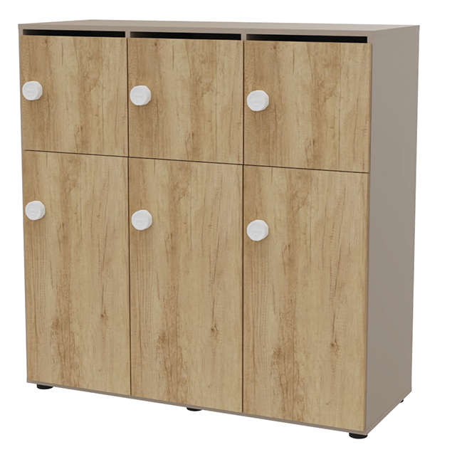 Eko Equipped locker met garderobe vak
