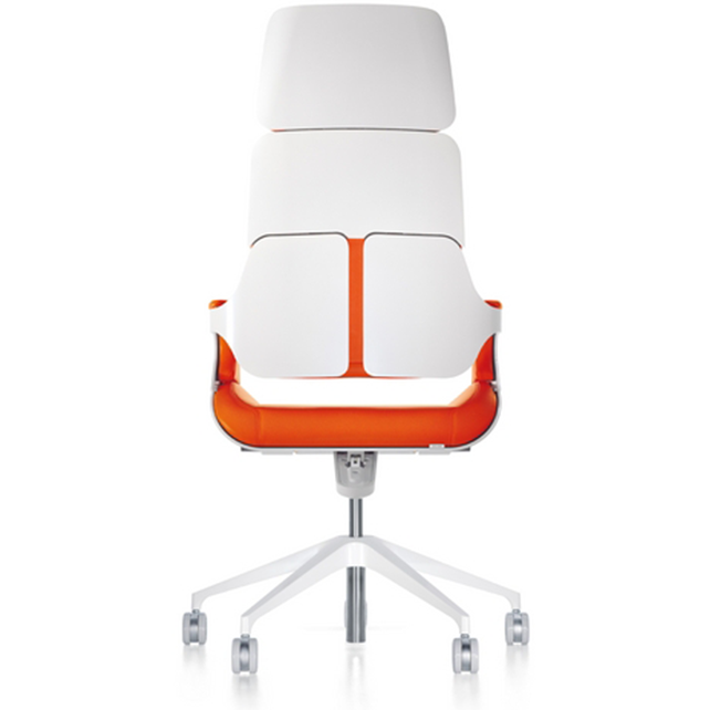 Silver bureaudraaistoel hoge rug