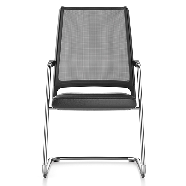 VINTAGEis5 vergaderstoel netweave met gestoffeerde zitting