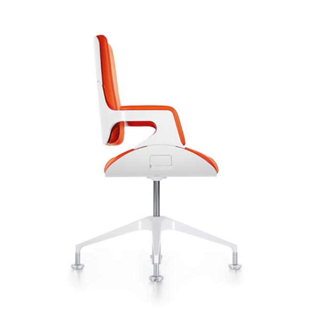 Silver conferentiestoel medium hoge rug