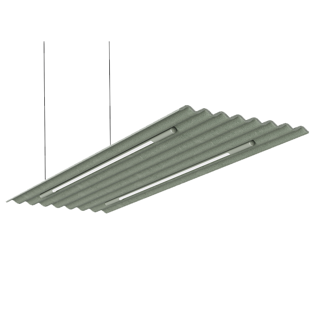 Mute flow zwevend met verlichting