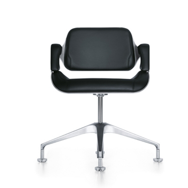 Silver conferentiestoel lage rug