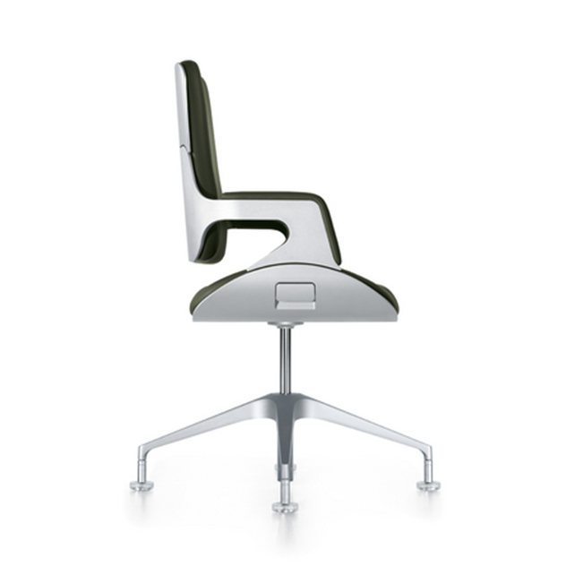 Silver conferentiestoel medium hoge rug