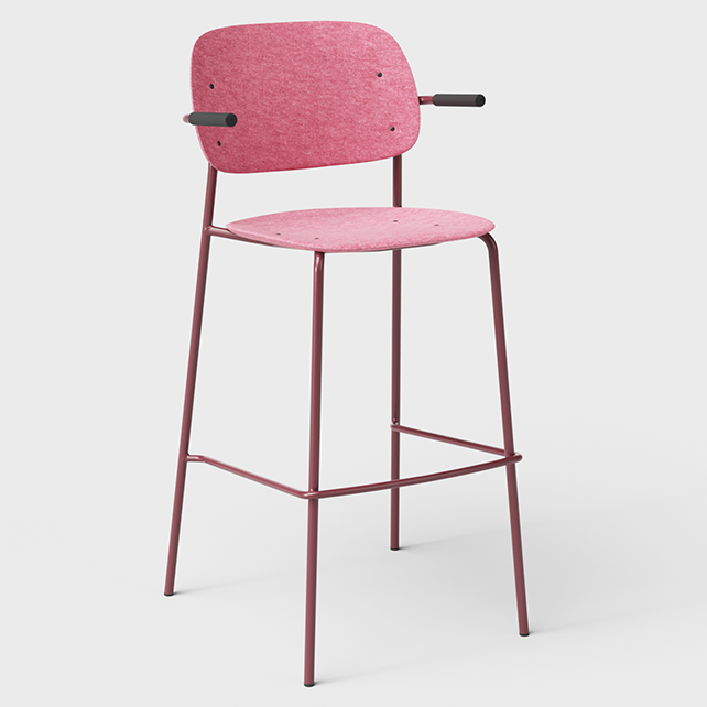 Hale barstoel met armleuningen