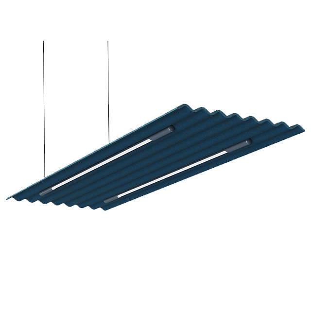 Mute flow zwevend met verlichting