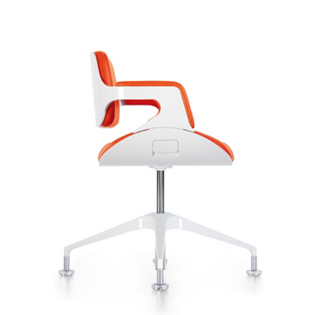 Silver conferentiestoel lage rug