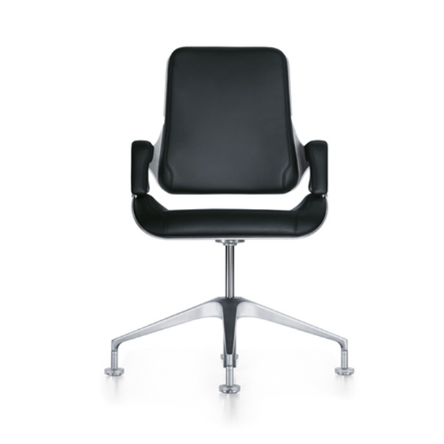 Silver conferentiestoel medium hoge rug