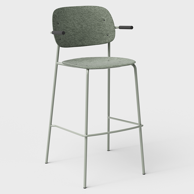 Hale barstoel met armleuningen