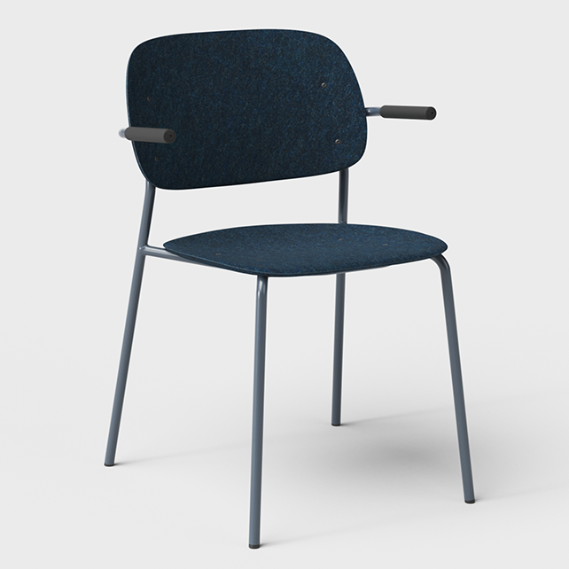 Hale vergaderstoel met armleuningen