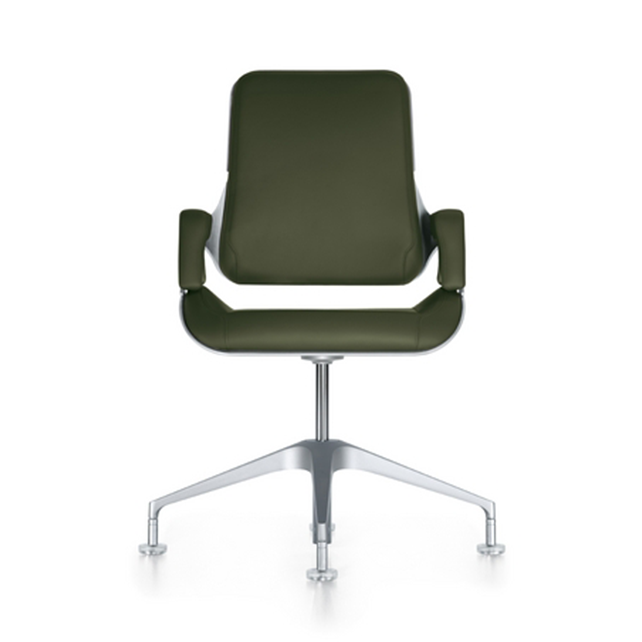 Silver conferentiestoel medium hoge rug