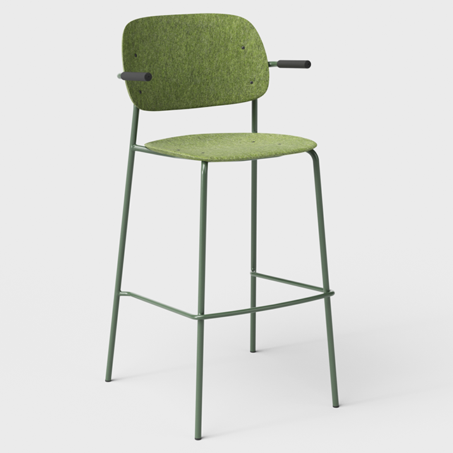 Hale barstoel met armleuningen