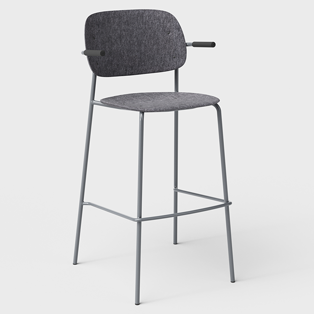 Hale barstoel met armleuningen