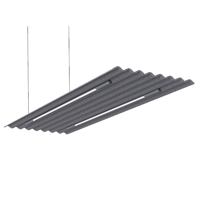 Mute flow zwevend met verlichting