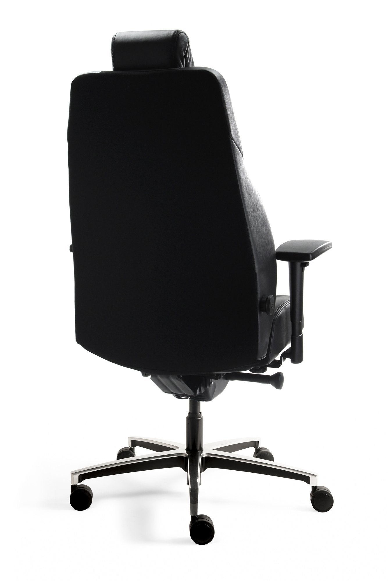 24 uurs bureaustoel half leder