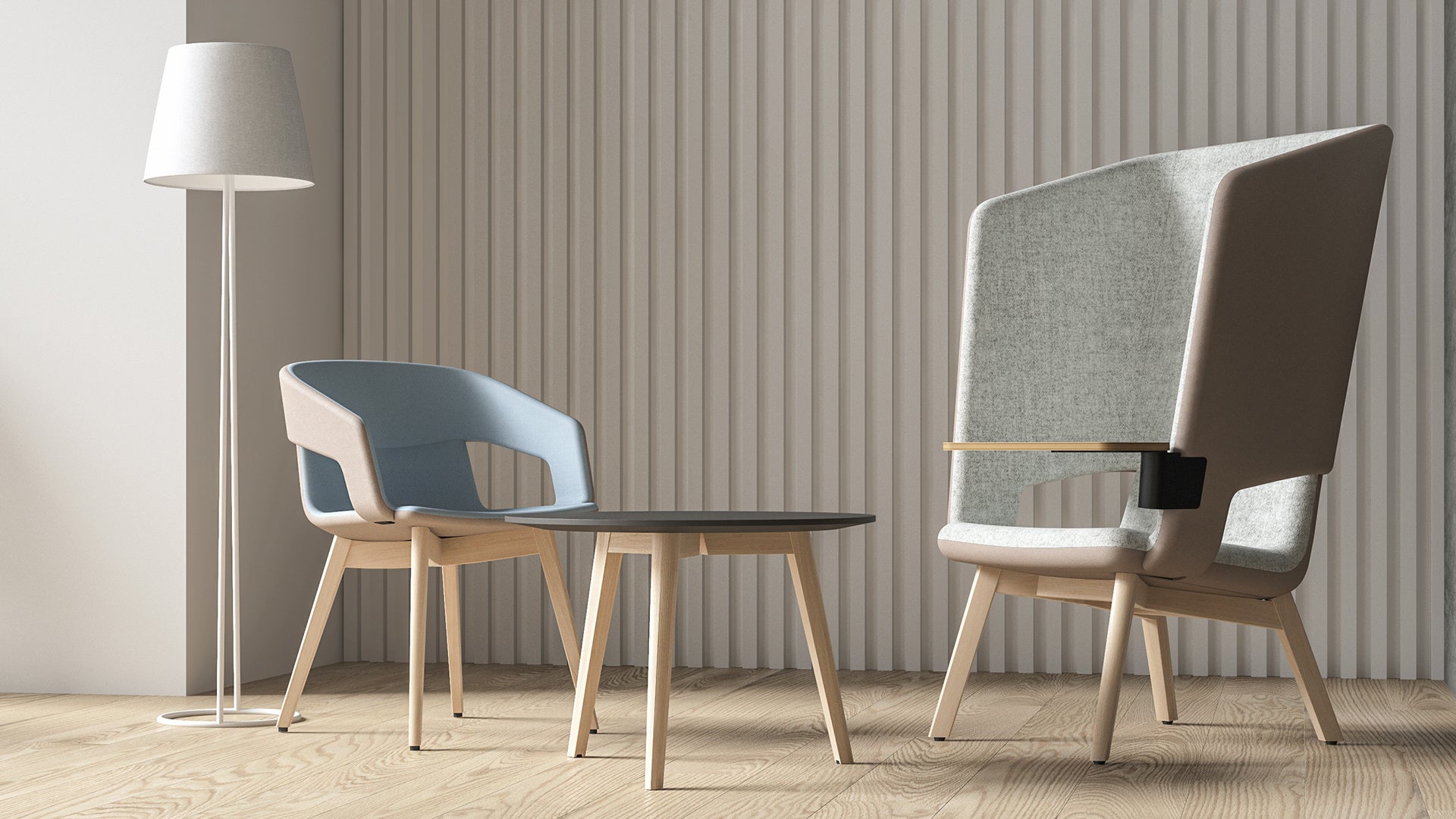 Twist&Sit lounge stoel hoge rug