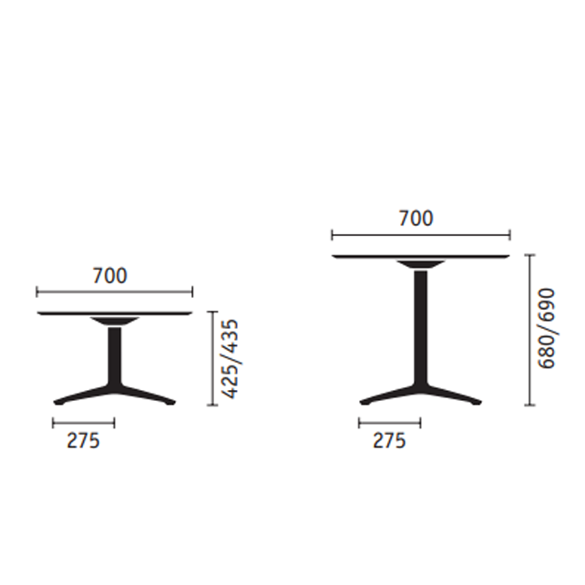 Sweetspot tafel vierkant
