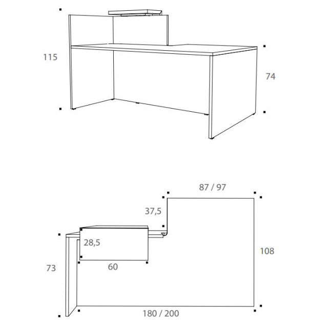 Fifty-Fifty receptiebalie
