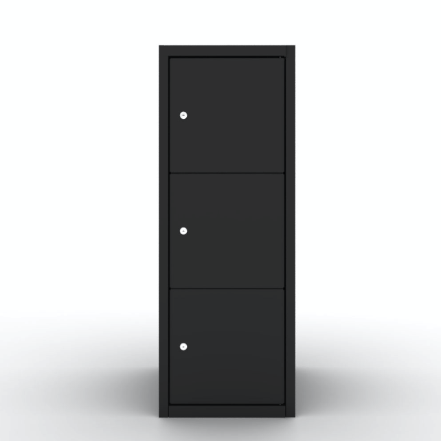 Lockerkast Darkline 3 vakken 1.3