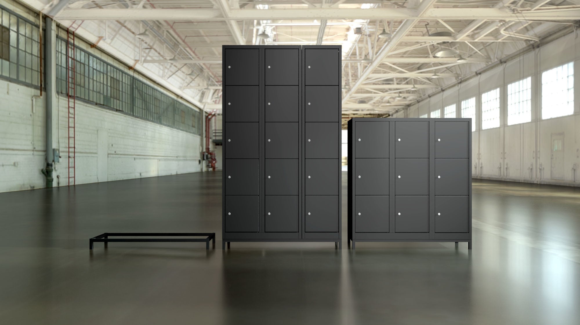 Lockerkast Darkline 6 vakken 2.6