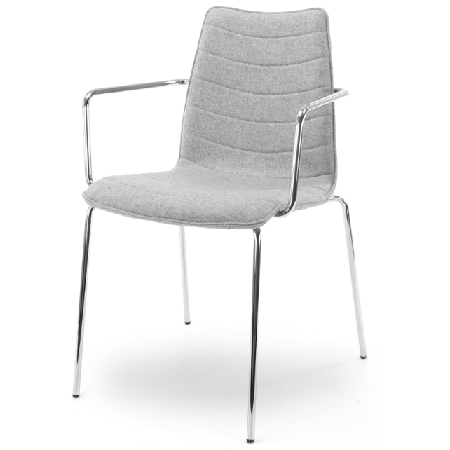 Vergaderstoel Gino met armleuningen