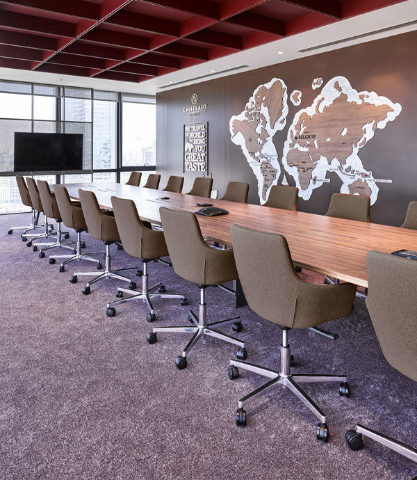 Vergaderstoel Hendrix mini met wieltjes