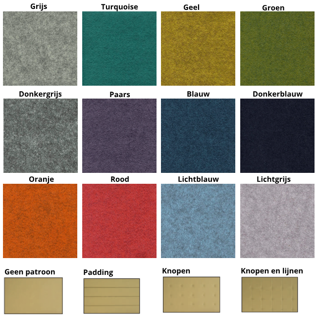 Akoestische scheidingswand staand