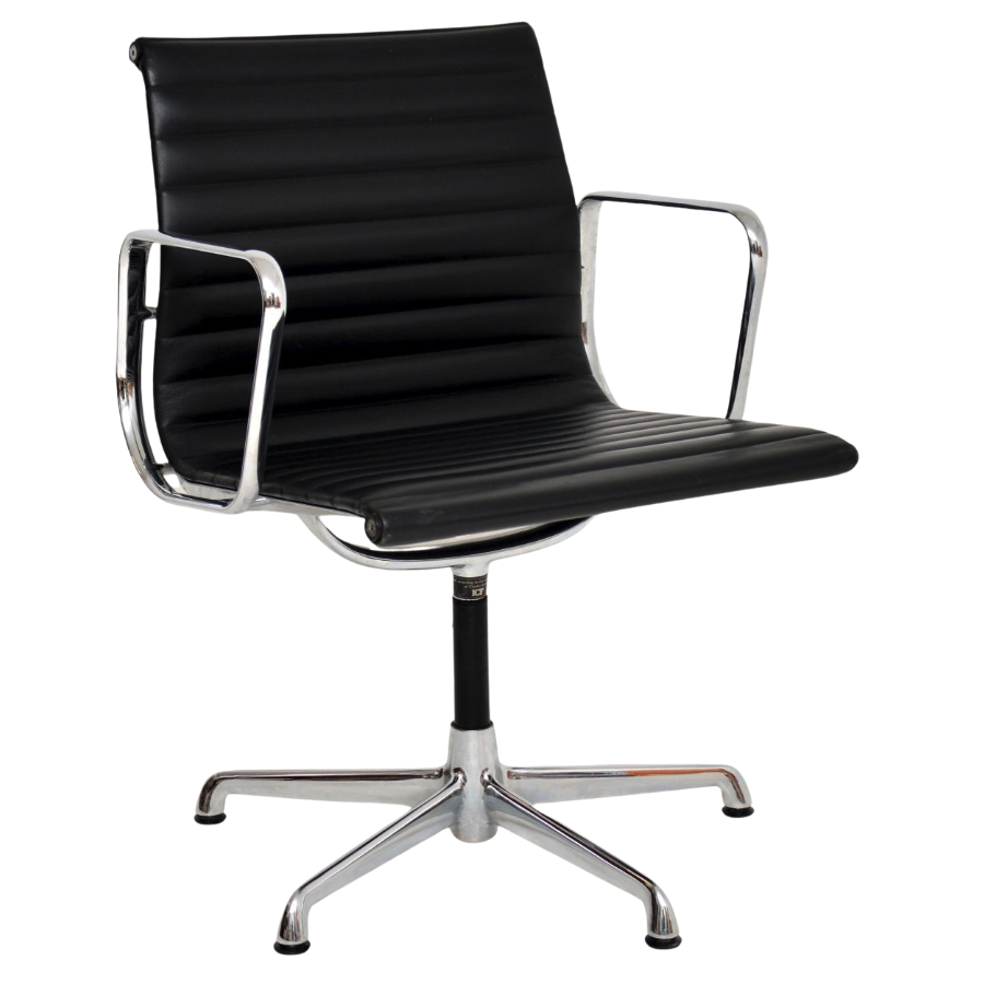 Eames EA 108 Aluminium Chair Leder