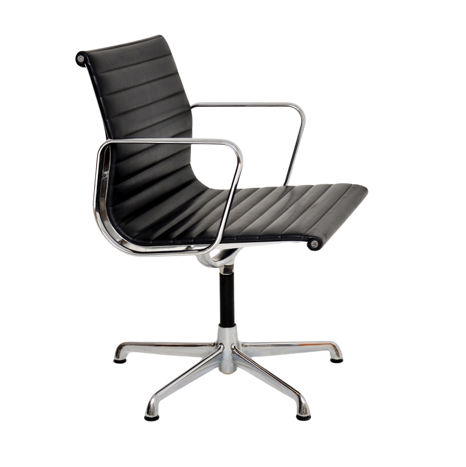 Eames EA 108 Aluminium Chair Leder