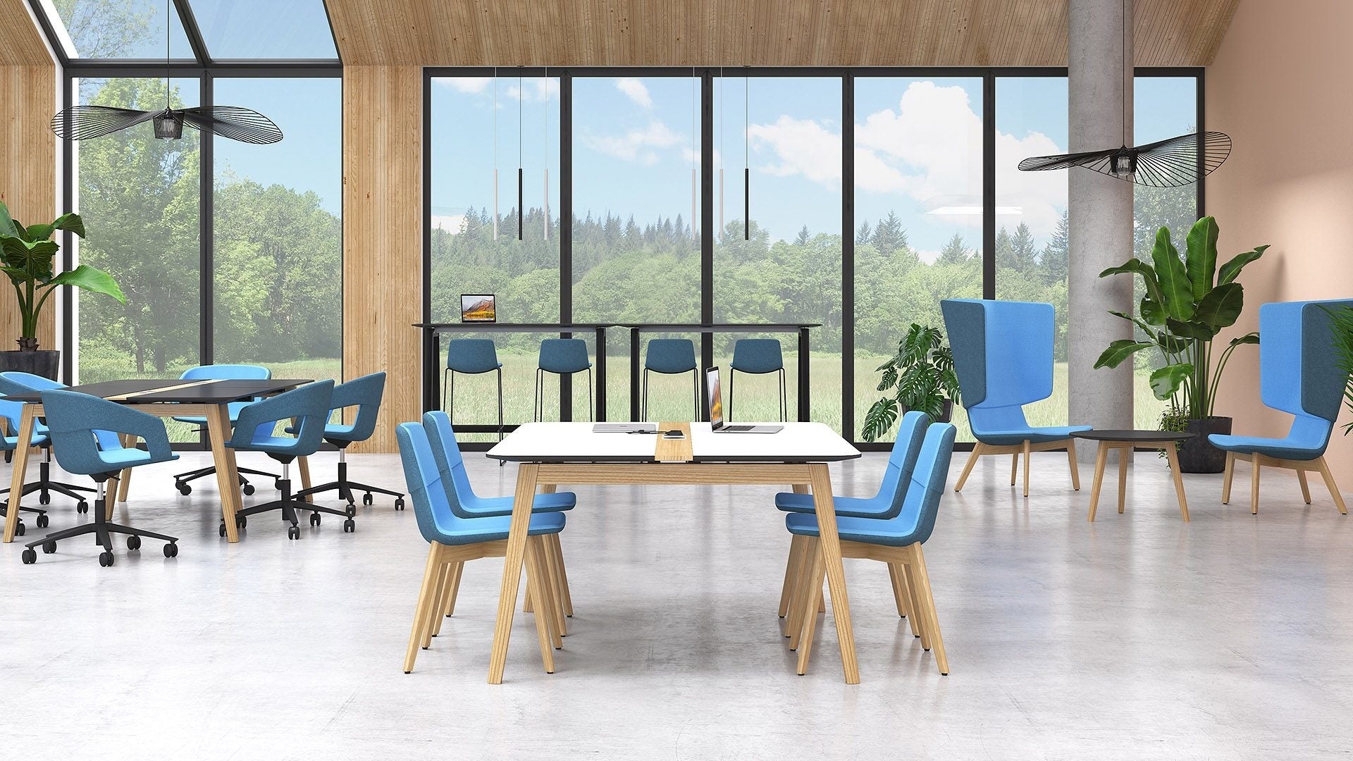 Twist&Sit vergader stoel wood