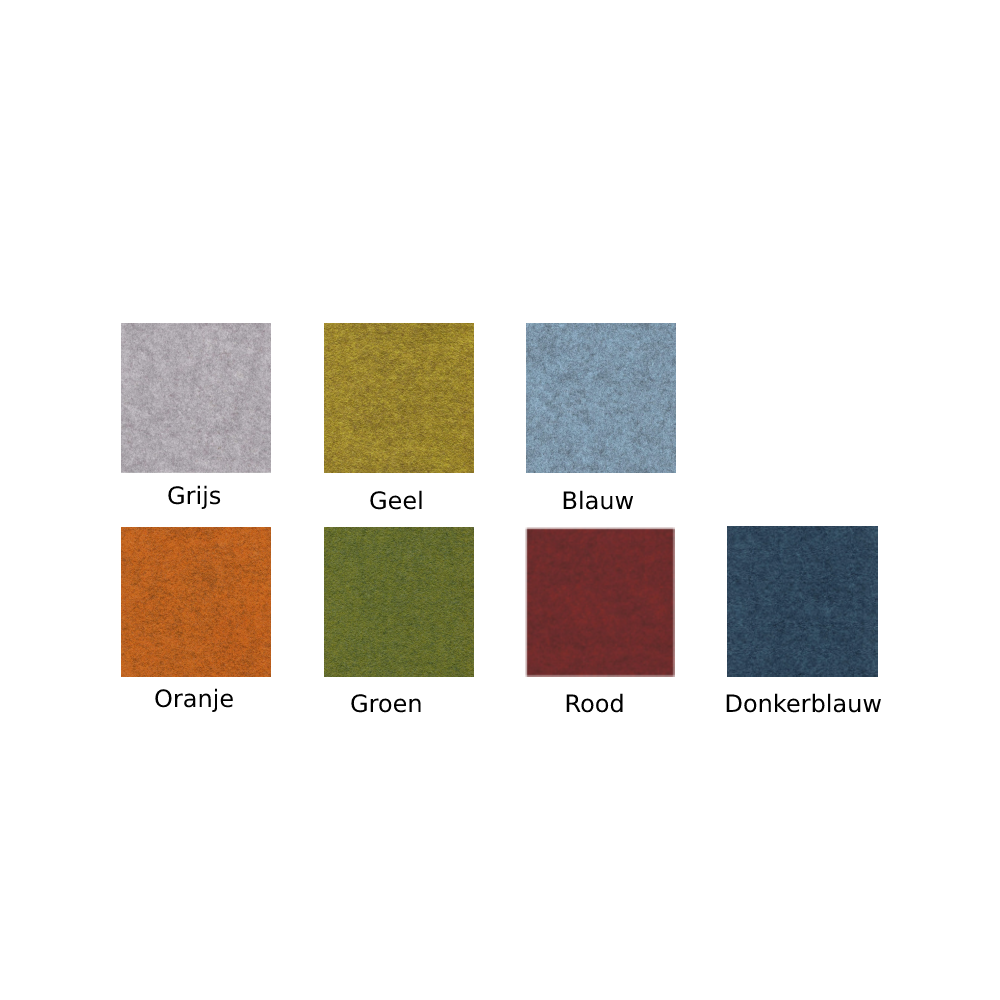 Akoestische scheidingswand X-opstelling laag