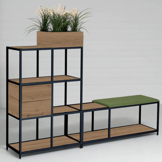 Vakkenkast Modu totaalopstelling 142x199cm