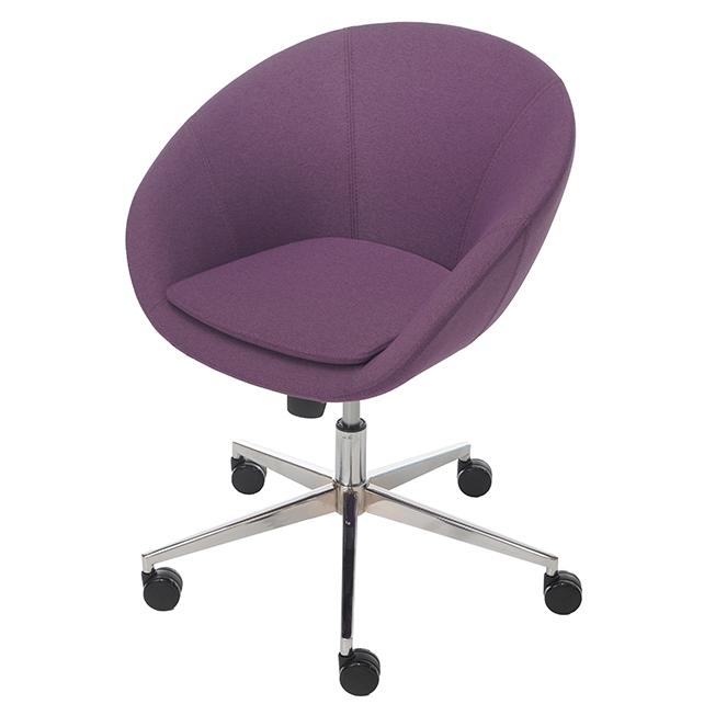 Vergaderstoel Giro met wieltjes