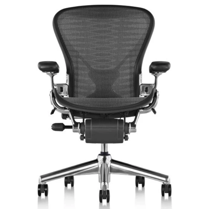 Refurbished Herman Miller Aeron Chair Tuxedo (Polished)
