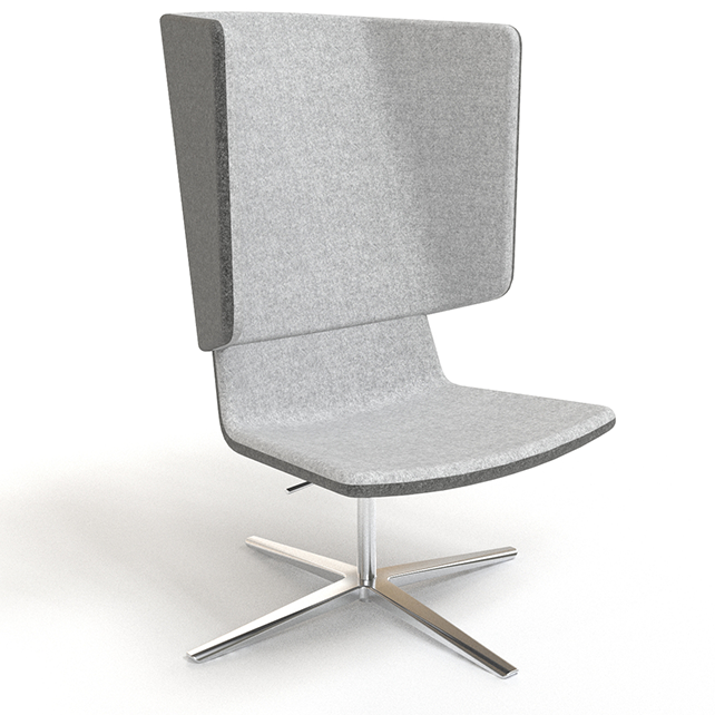 Twist&Sit lounge stoel hoge rug open