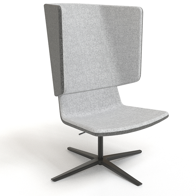 Twist&Sit lounge stoel hoge rug open