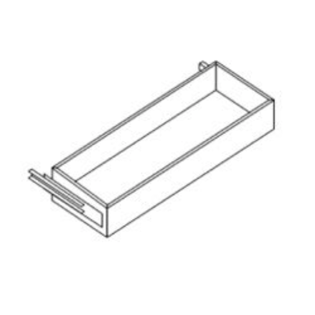 Bisley uittreklade t.b.v. 80cm brede roldeurkast