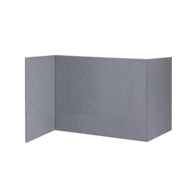 Akoestische scheidingswand Z-opstelling hoog